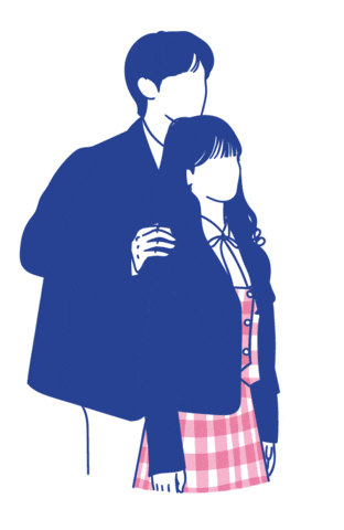 Head Over Heels Love Sticker by Nevi Ayu E.