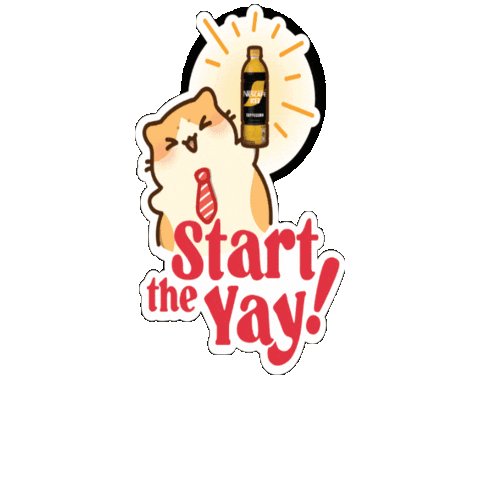 Cat Coffee Sticker by Bichi Mao