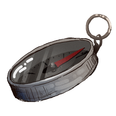 Compass Sticker