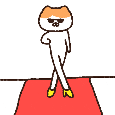 Cat Walking Sticker by LINE FRIENDS