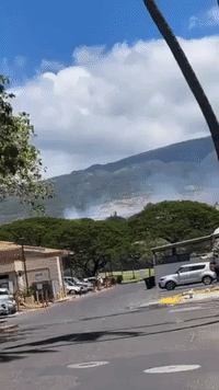 Brush Fire Forces Evacuations in West Maui
