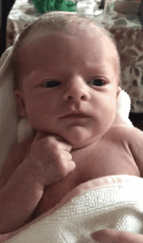 baby middle finger gif