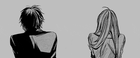 boy and girl manga GIF