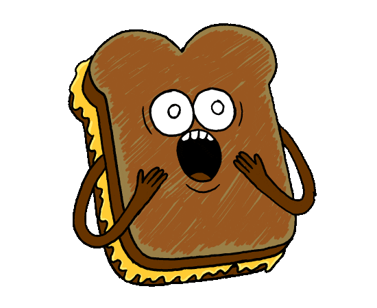 Hungry Grilled Cheese Sticker by Patrick Passaro for iOS & Android | GIPHY