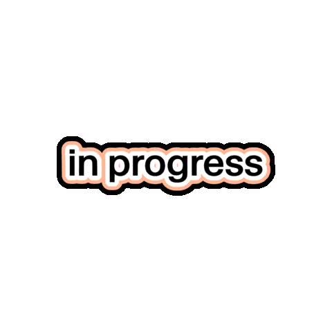 In Progress Impuls Sticker by Werkschau Mediendesign Ravensburg