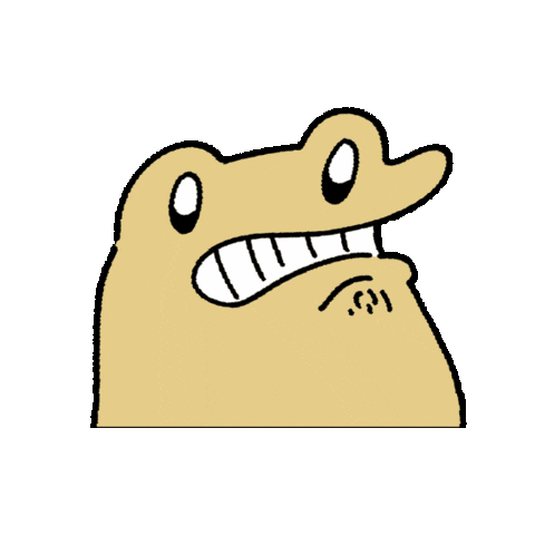 Disgust Toad Sticker