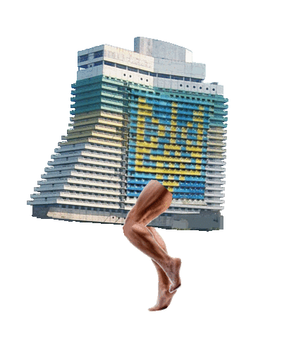 Hotel Dnepr Sticker by nikitaliskov