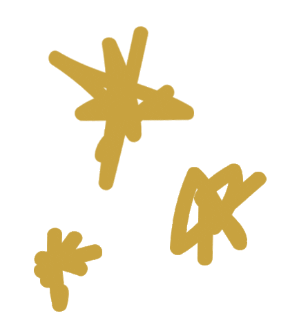 Stars Gold Sticker by Go There Run There