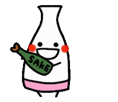 Cheers Sake Sticker