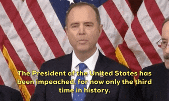 news impeachment adam schiff impeachment vote the president of the united states has been impeached GIF