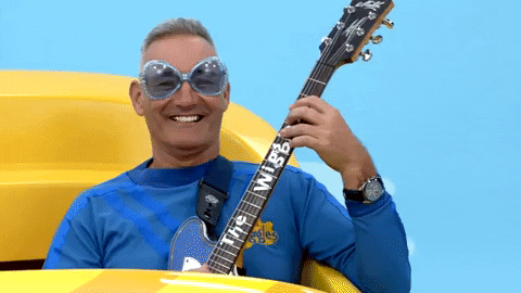 Guitar React GIF by The Wiggles