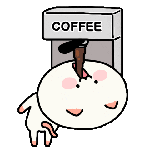Cat Coffee Sticker