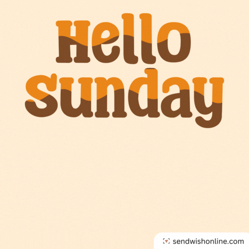 Happy Sunday Hello GIF by sendwishonline.com