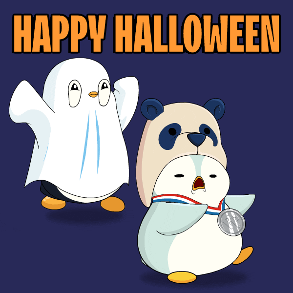 Haunted House Halloween GIF by Pudgy Penguins