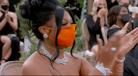 Mask Applause GIF by Recording Academy / GRAMMYs - Find & Share on GIPHY