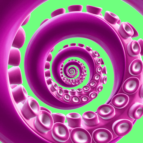 Loop Octopus GIF by Feliks Tomasz Konczakowski