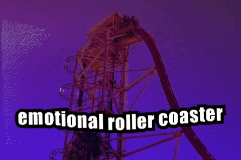 Come on this emotional roller-coaster with me
