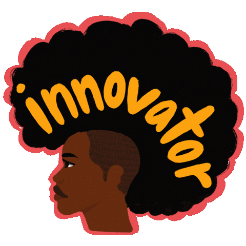 Innovate Black Girl Sticker by Ari Bennett