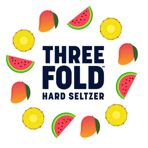 Three Fold Hard Seltzer Sticker
