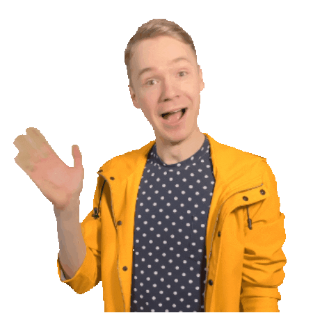 Wave Hello Sticker by Till Frömmel