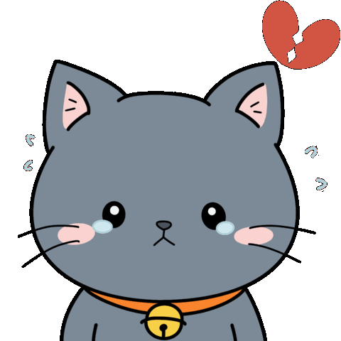 Sad Cat Sticker