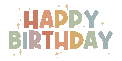 Happy Birthday Rainbow Sticker