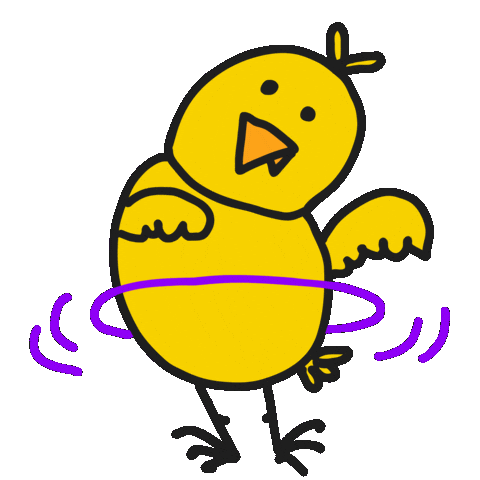 Chicken Hooping Sticker