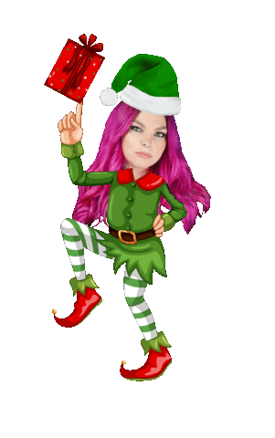 Christmas Elf Sticker by Tramp Stamps