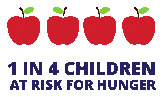 1 In 4 Childhood Hunger Sticker by Second Harvest of Coastal Georgia