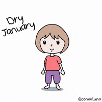 Dry January Drinking GIF