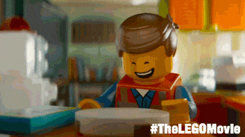 happy chris pratt GIF by The LEGO Movie