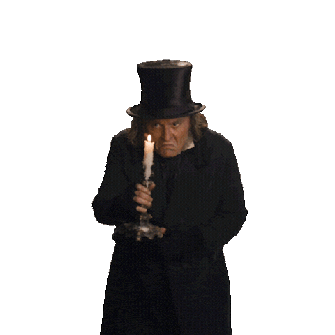Johnny Depp Scrooge Sticker by Ebenezer Movie