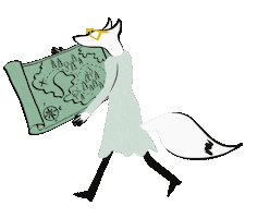 Fox Map Sticker by LVM