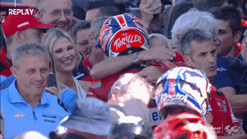Well Done Hug GIF by MotoGP