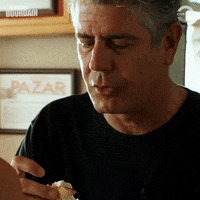 anthony bourdain eating GIF by Ovation TV