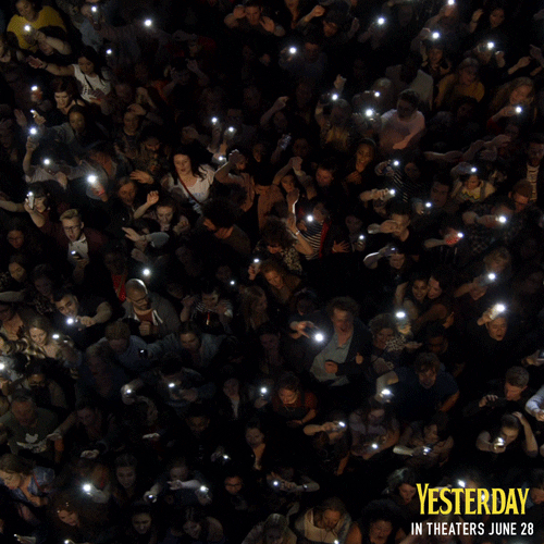 YesterdayMovie yay concert lights crowd GIF