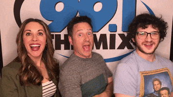 Together Now Hello GIF by 99.1 The Mix