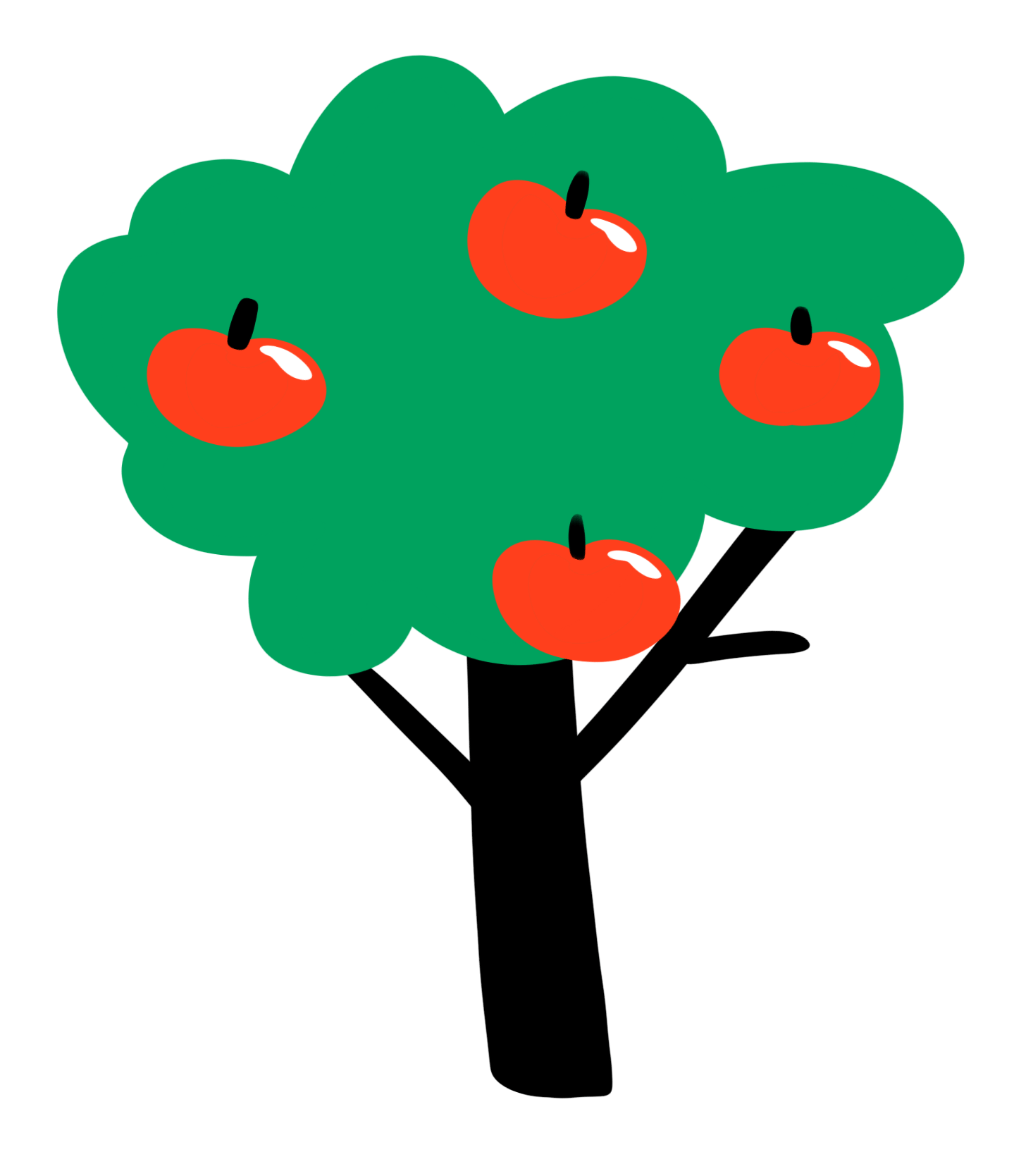 Apple Tree  Sticker  by africapitarchzafon for iOS Android 