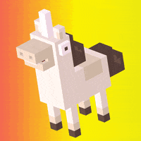 hipster whale unicorn GIF by Crossy Road
