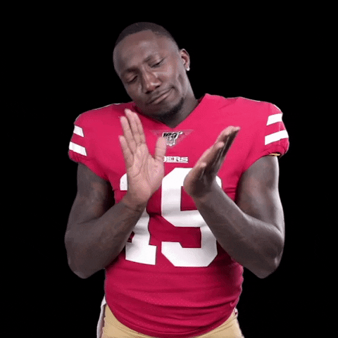 San Francisco 49Ers Applause GIF by NFL - Find & Share on GIPHY