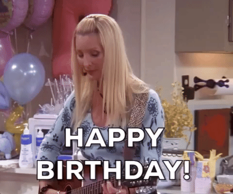 YARN, Happy birthday, dear, Friends (1994) - S09E05 The One With Phoebe's  Birthday Dinner, Video gifs by quotes, aa649515