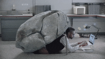 Turning in homework gif image