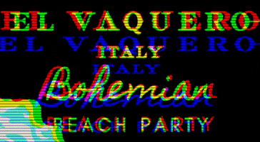 Beach Party Boho GIF by El Vaquero Italy