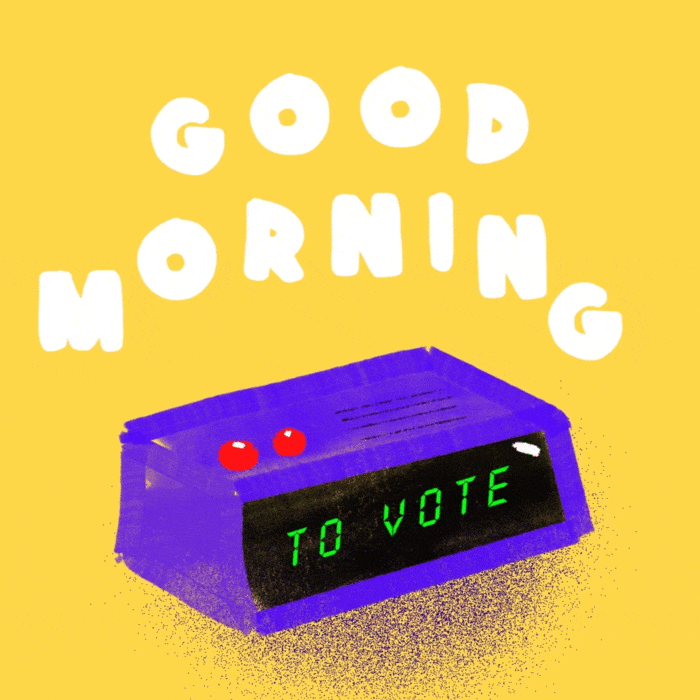 Register To Vote Good Morning GIF by #GoVote