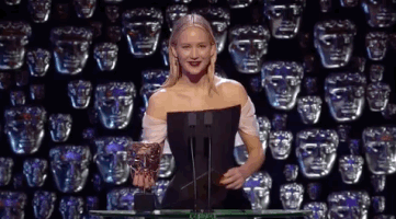 jennifer lawrence #awards GIF by BAFTA