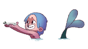 Gif Artist Mermaid Sticker by Fits