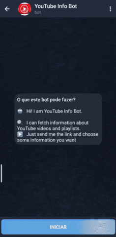 Bot start command video demo