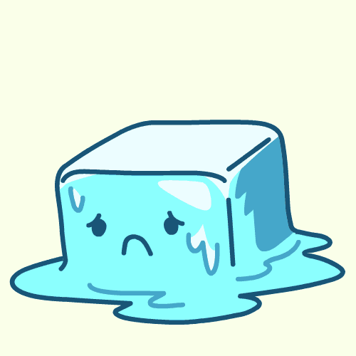 Cubemelt sad melting icecube cubemelt GIF