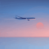 Omio Brand Loop Plane Omio GIF