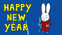 New Year Rabbit GIF by Chibi Samosa - Find & Share on GIPHY